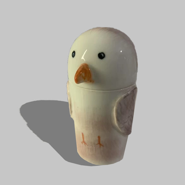 Bird Ashes Urn-Personalized Bird Portrait Urn in Ceramic